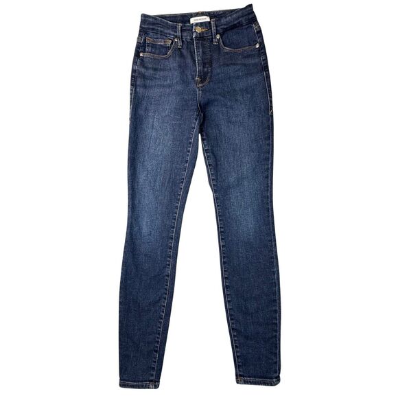 Good American Good Legs Jeans 2/26 Blue Ultimate Skinny Mid-Rise GL899T - Picture 2 of 14